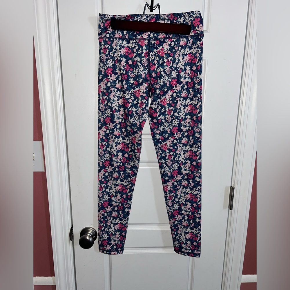 Eddie Bauer Girls L (14/16) Navy Floral Active NWOT